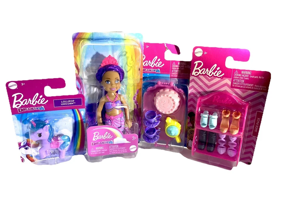 Mattel Barbie Dreamtopia Chelsea Mermaid Doll 6.5" Teal Hair