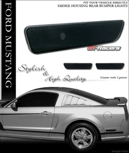 Luz reflectora lateral parachoques trasero lente humo para Ford Mustang 2005-2009 k2 - Imagen 1 de 3