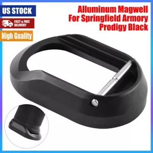 Black Flared Magwell Fits for Springfield Armory Prodigy Anodized Aluminum 9mm - Picture 1 of 9