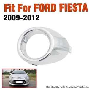 1 pieza cubierta de luz antiniebla cromada izquierda borde de bisel para Ford Fiesta 2009-2012 - Imagen 1 de 8