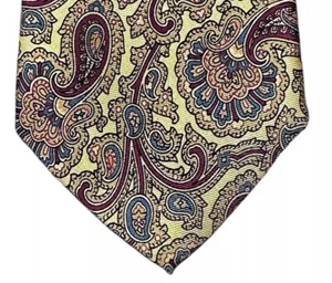 Vintage Jos A Bank Mens Tie Multicolor Paisley Necktie Classic Italy - Picture 1 of 10