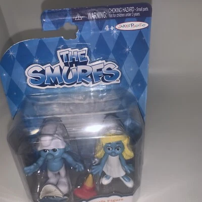 Los Pitufos La Película 2013 Jakks Pacific CLUMSY & SMURFETTE 3" Figuras Paquete de 2  Foto 1 de 4