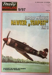 Maly Modelarz card model kit of Samolot mysliwski Hawker "TEMPEST" FMK II - Picture 1 of 1