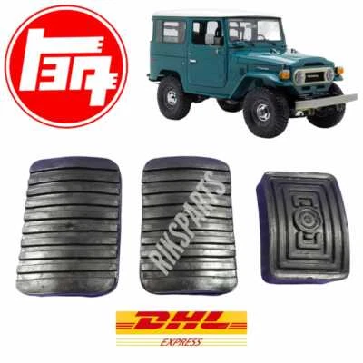 JUEGO DE GOMA PEDAL ALMOHADILLA TOYOTA LAND CRUISER FJ40 (MODELO TEMPRANO) NUEVO Foto 1 de 3