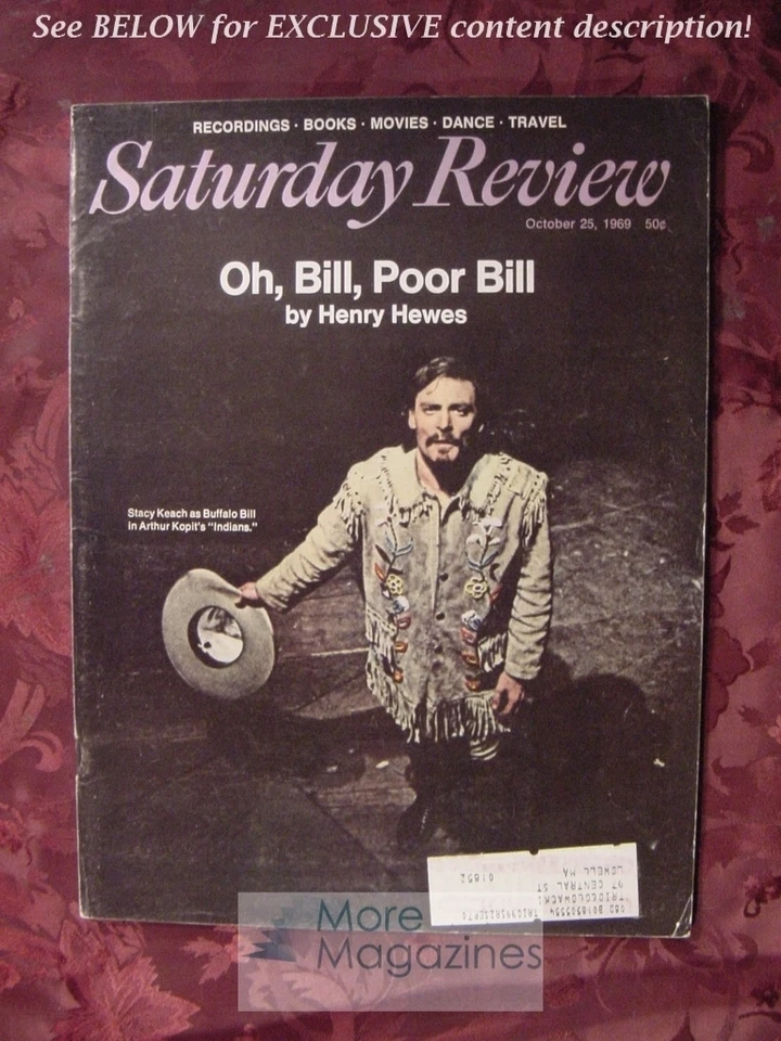 Saturday Review October 25 1969 STACY KEACH HARVEY COX WILLIAM C. HAPONSKI - Image 1 of 1