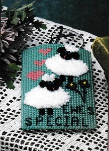 Estuche para gafas de oveja PLUS tarjeta de felicitación - 7 unidades - patrón de lona de plástico SOLO - Imagen 1 de 4