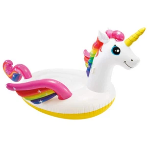 Intex 251cm Inflatable Mega Unicorn Ride-On Adult Water Toy f/Swimming Pool 3y+ - Picture 1 of 3