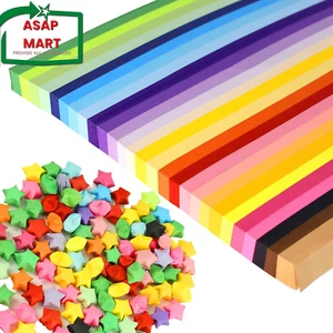 1512 Sheets Origami Star Paper Strips 27 Assortment Color Paper Star Strips Luck - Picture 1 of 12