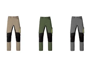PANTALONE DA LAVORO KAVIR KAPRIOL MULTITASCHE GRIGIO O BEIGE LAVORO WORK - Foto 1 di 12