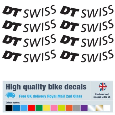 DT Swiss bike wheel decals plus free frame protectors (23 pack) - 18 colours - image 1 of 4