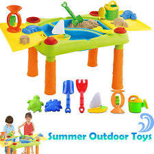  Sand and Water Table Playset w/Accs Outdoor Activities Beach Game Kids Toys