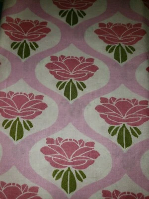 100% Cotton FreeSpirit Presents Chloe by Tanya Whelan Rose Pink Fabric 1/4 Yard - Image 1 of 2