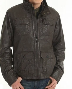 G Star RAW Men's Dryden Leather Jacket Brown Size M, BNWT $680 - Picture 1 of 2