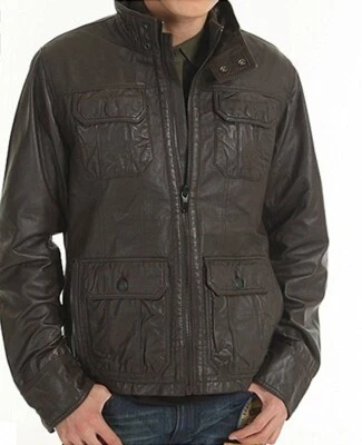 G Star RAW Men's Dryden Leather Jacket Brown Size M, BNWT $680 - Image 1 of 2