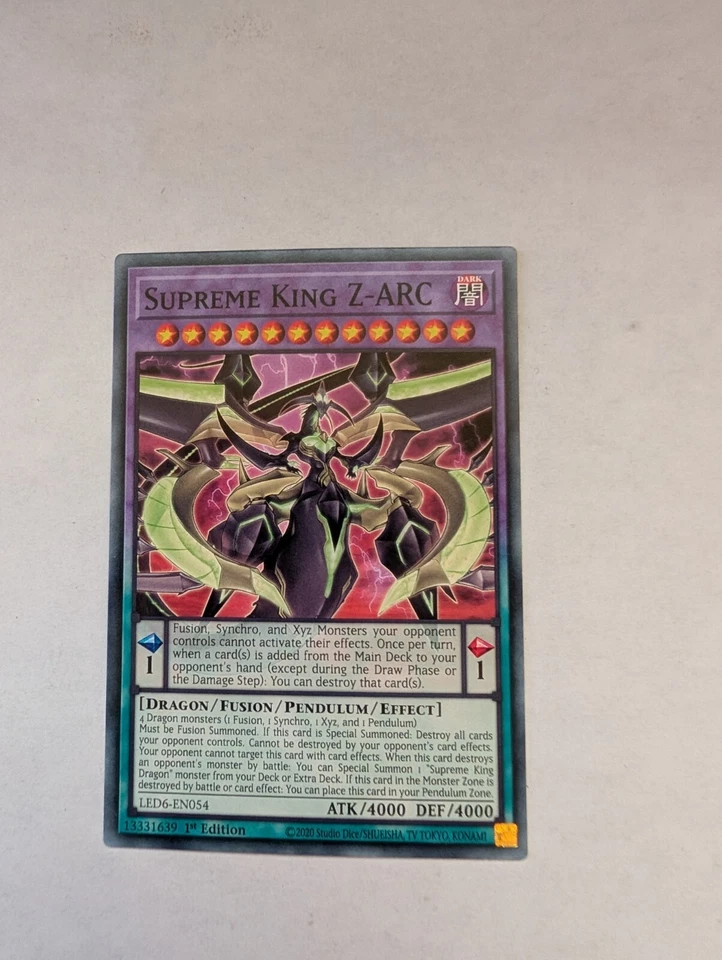 Supreme King Z-ARC LED6-EN054 Legendary Duelists: 1st Edition Common NM Yugioh! - Image 1 of 1