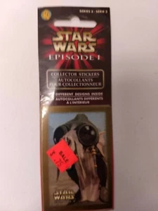 Lot of 2 TWO STAR WARS:EPISODE 1 VINTAGE COLLECTOR'S STICKERS Series 3 Series 4 - Picture 1 of 8
