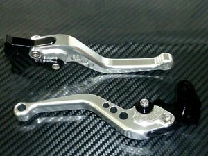 YAMAHA XS650 1977 - 1981 SHORT SILVER BRAKE & CLUTCH LEVERS SET ROAD - Picture 1 of 9