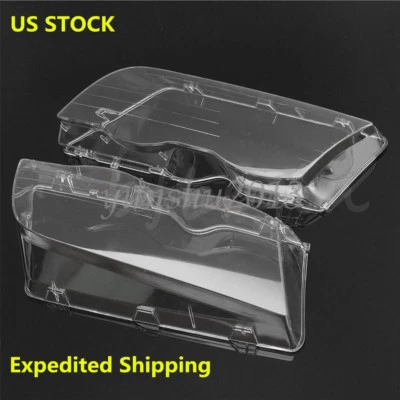 2x Car Headlight Clear Lenses Cover 4D For BMW E46 3Series 325i 325xi 328i 99-01 - Image 1 of 4