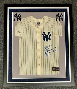 The Finest Whitey Ford Signed Heavily Inscribed STAT New York Yankees Jersey JSA - Picture 1 of 5