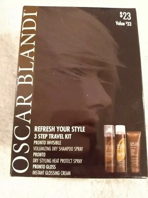 Oscar Blandi x3 Champú Seco Voluminizador 1.4 OZ Nuevo en Caja Kit Tamaño Viaje Set h Foto 1 de 4