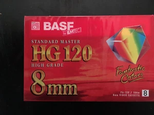 BASF EMTEC Standard Master HG120 8mm VIDEO CASSETTE NEW UNUSED - Picture 1 of 2