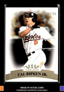 2011 Topps Tier One #80 Cal Ripken Jr. #/799 Baltimore Orioles 1xb - Picture 1 of 2