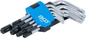 809 | Winkelschlüssel-Satz | kurz | T-Profil für Torx mit Bohrung T10 - T50 |... - Picture 1 of 4