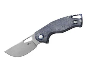 MKM Vincent Micarta denim couteau de poche MagnaCut Liner Lock Folder ✔️ 01CC175 - Photo 1/3