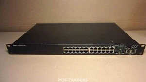 Dell Powerconnect 3524 24x port 10/100 + 2x SFP Ports Managed Switch + RACK EARS - Afbeelding 1 van 3