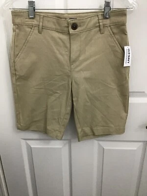 Old Navy Boy's Beige Berumda Stretch Shorts 14 NWT - Image 1 of 4