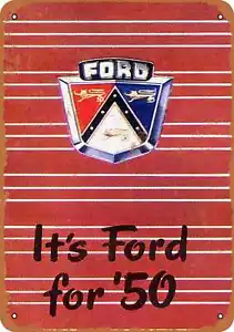 Metal Sign - 1950 Ford Automobiles -- Vintage Look 3 - Picture 1 of 2