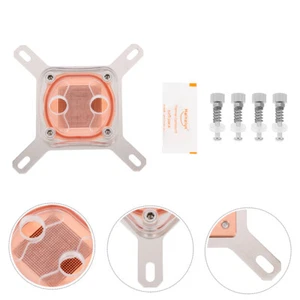 Bloc D'eau Alimentation De Refroidissement Waterblock CPU À Base Cuivre - Photo 1/12