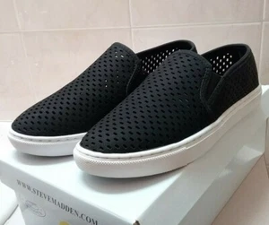 Steve Madden Womens Elouise Low Top Slip On Fashion Sneakers, Black, Size 7.5 - Picture 1 of 4