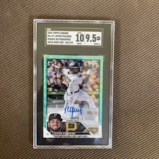 2023 Topps Chrome Liover Peguero RC AUTO AQUA WAVE  Refractor /199 Pirates RA-LP