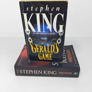 Stephen King Firestarter 2011 and Gerald's Game 1993 Paperback Horror - Foto 1 di 14