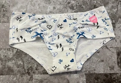 NUEVO CON ETIQUETAS BRAGAS CORTAS VICTORIA'S SECRET ROSA XS SHOCK ME BITE ME BOW VINTAGE RARAS BOY Foto 1 de 4
