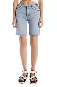 MOTHER Womens The Trickster Short Fray Hem Denim Shorts Win Some Lose Some Sz 24 - Picture 1 of 6