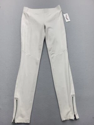 Jessica Simpson Womens Pants XS Beige Pull On Low Rise Skinny Zipper Cuff NEW - Image 1 of 4