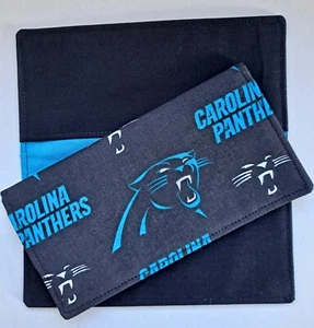 Cotton Fabric NFL Carolina Panthers Checkbook Cover - Picture 1 of 1