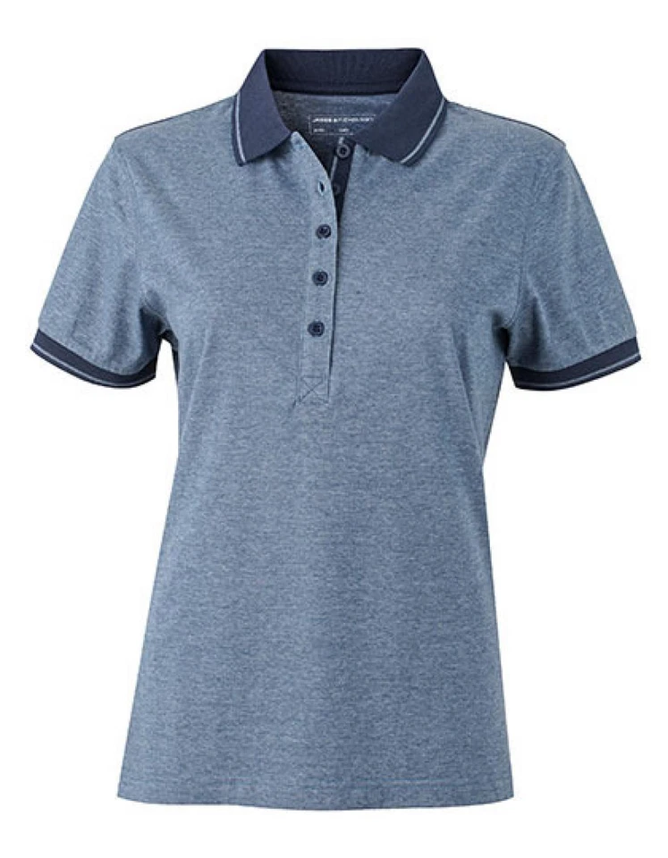 James+Nicholson wird Daiber JN705 | Damen Heather Poloshirt +Single-Jersey-Quali
