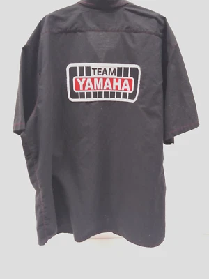 YAMAHA WORK SHIRT Size 4X, Black w/red overstitch, Cotton/Polyester - Image 1 of 4