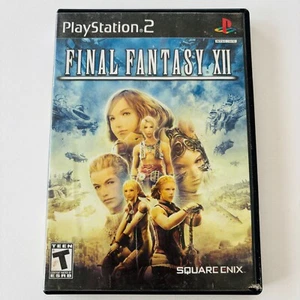 Final Fantasy XII 12 Sony PlayStation 2 PS2 Black Label CIB con manuale e scheda di registrazione - Foto 1 di 3