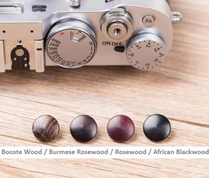 Natural Wood CONVEX Release Shutter Button for Leica M9 M10-p Fuji X-PRO2 XT3 - Picture 1 of 15