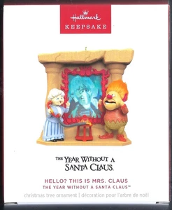 Punze 2024 Jahr ohne Weihnachtsmann Hallo? This is Mrs. Claus - Andenken Neu in OVP - Bild 1 von 3