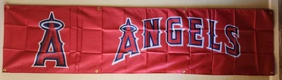 Los Angeles Angels MLB Huge 2x8 Foot Banner Flag With Metal Grommets - Image 1 of 2
