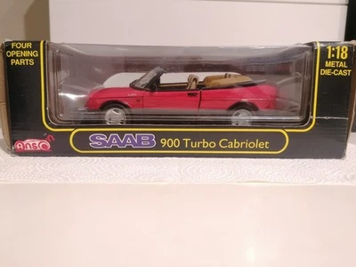 ANSON SAAB 900 TURBO CABRIOLET RED ROSSA 1:18  1 / 18 MODEL CAR AUTO - Immagine 1 di 4