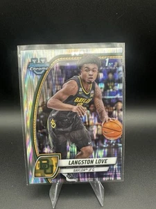 2024-25 Bowman University Chrome - Langston Love #50 Stealth Refractor (RC) - Imagen 1 de 2
