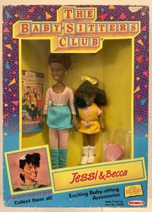 VINTAGE 1991 REMCO BABYSITTERS CLUB JESSI & BECCA AFROAMERIKANISCHE PUPPEN NOS - Bild 1 von 15