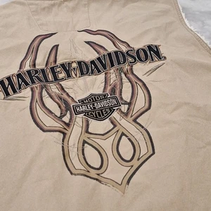 Harley Davidson hellbraunes ärmelloses Shirt Hunter Logo bestickt Gr. 2XL Motorrad - Bild 1 von 8