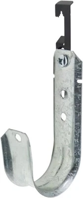 Xadnitu 2" Cable Support J Hook with W Clip, Heavy Duty Metal 2 Inch, Silver  - Image 1 of 4